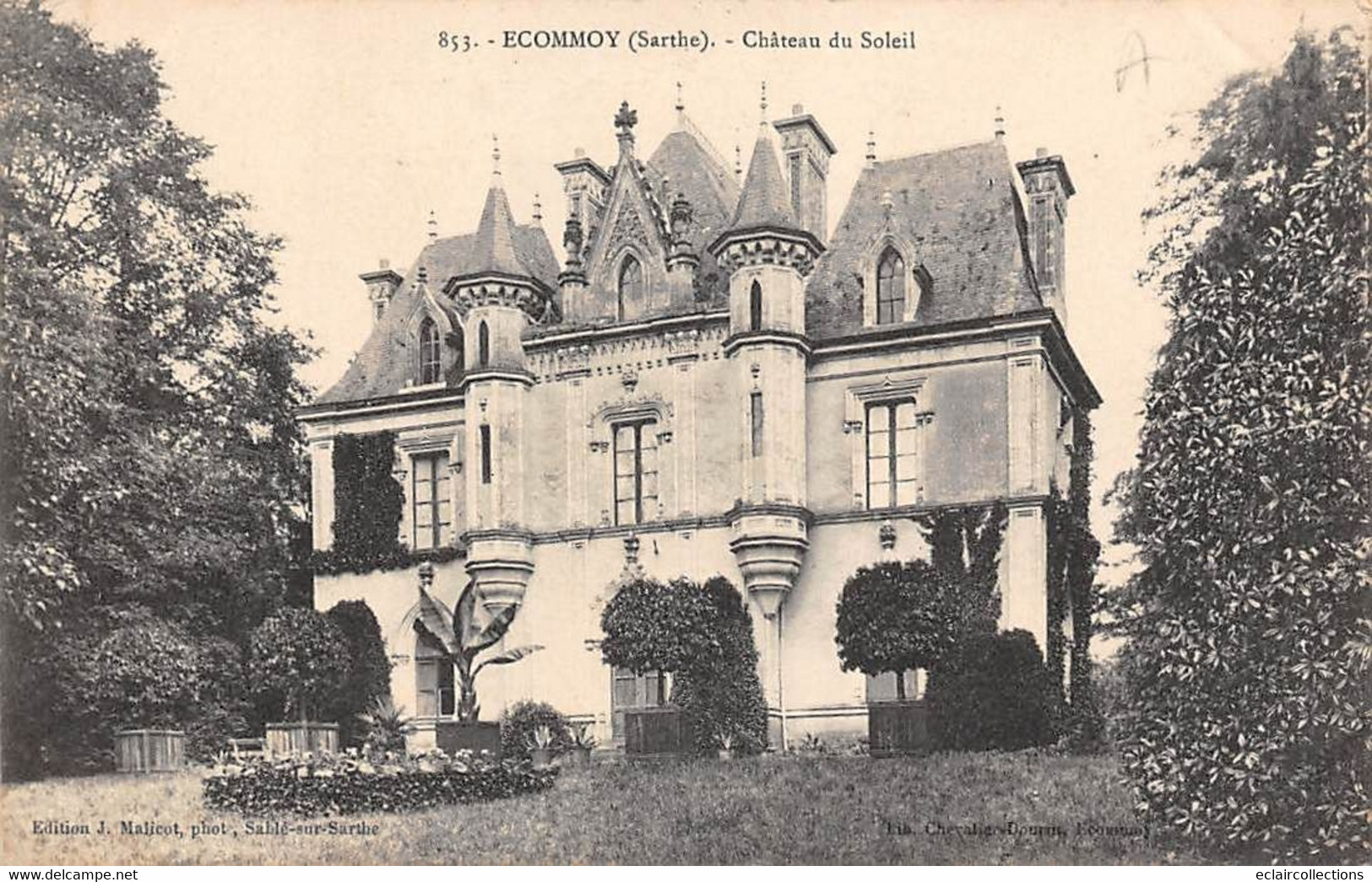 Ecommoy       72         Château Du Soleil    N° 853           (voir Scan) - Ecommoy