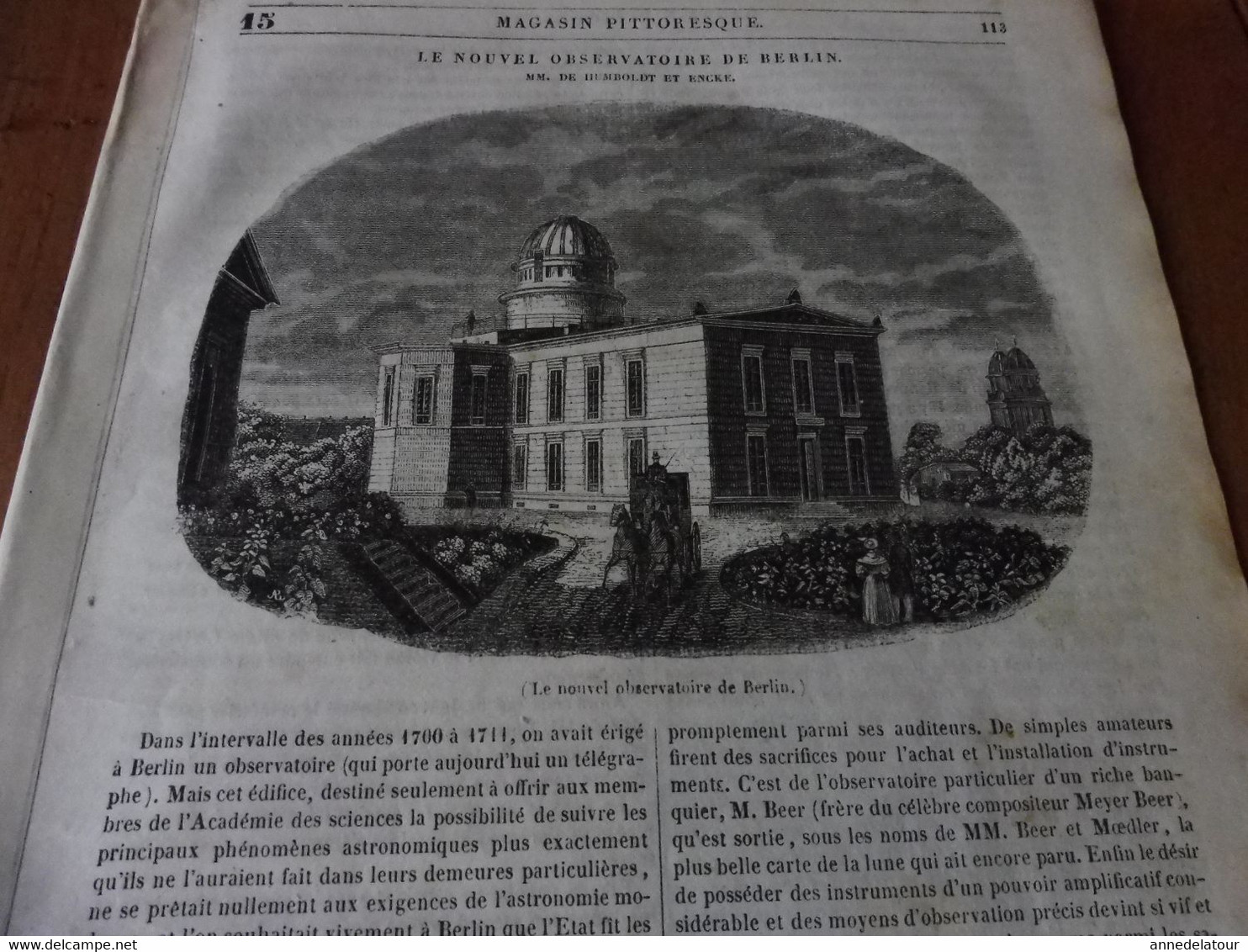 Année 1839: Berlin; Cuisine Chinoise; Le Podargus De La Nlle-Guinée (Engoulevent); Les Kosaks (cosaques) Du Don; Etc - 1800 - 1849