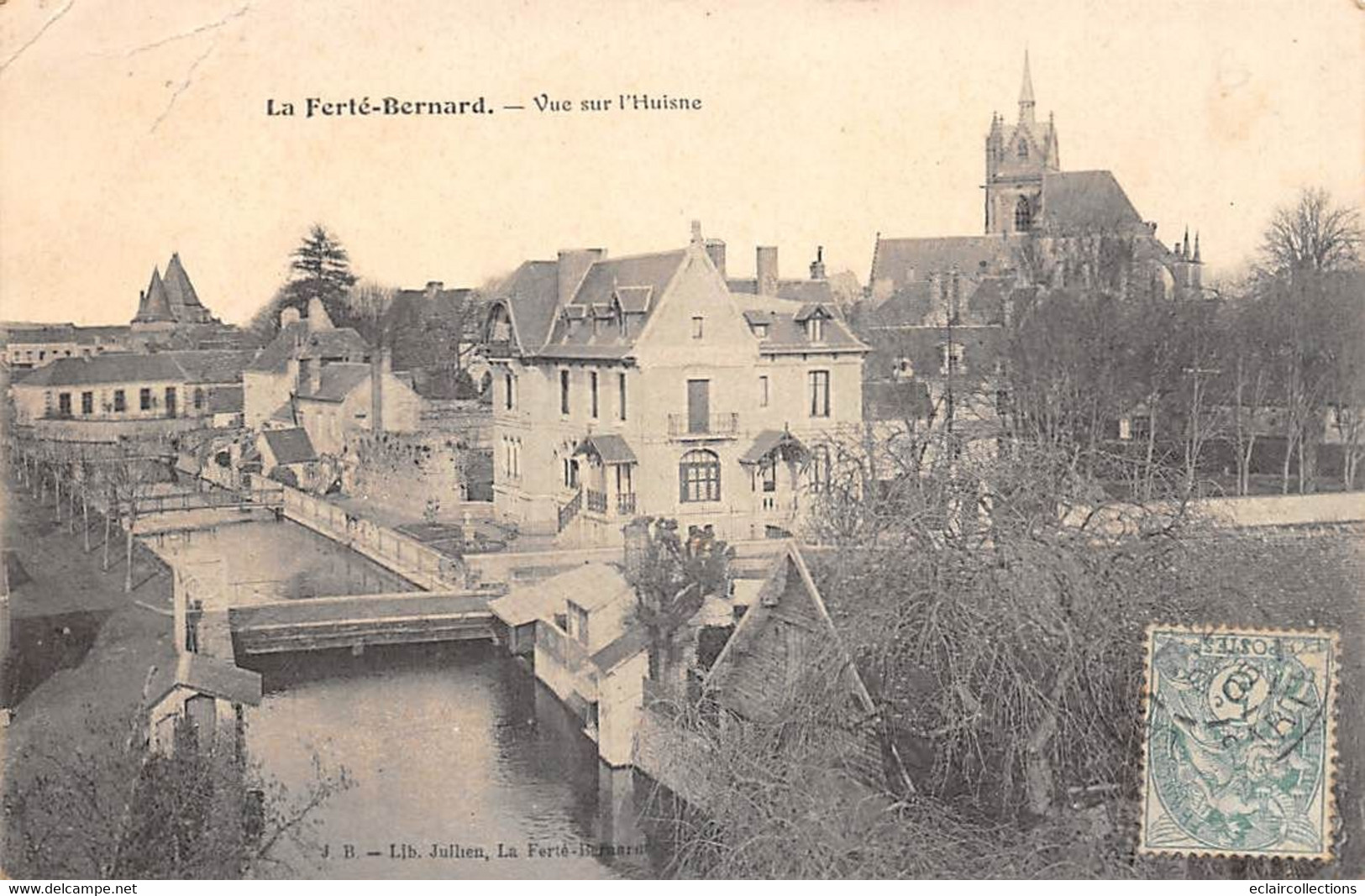 La Ferté Bernard         72        Vue Sur L'Huisne                        (voir Scan) - La Ferte Bernard