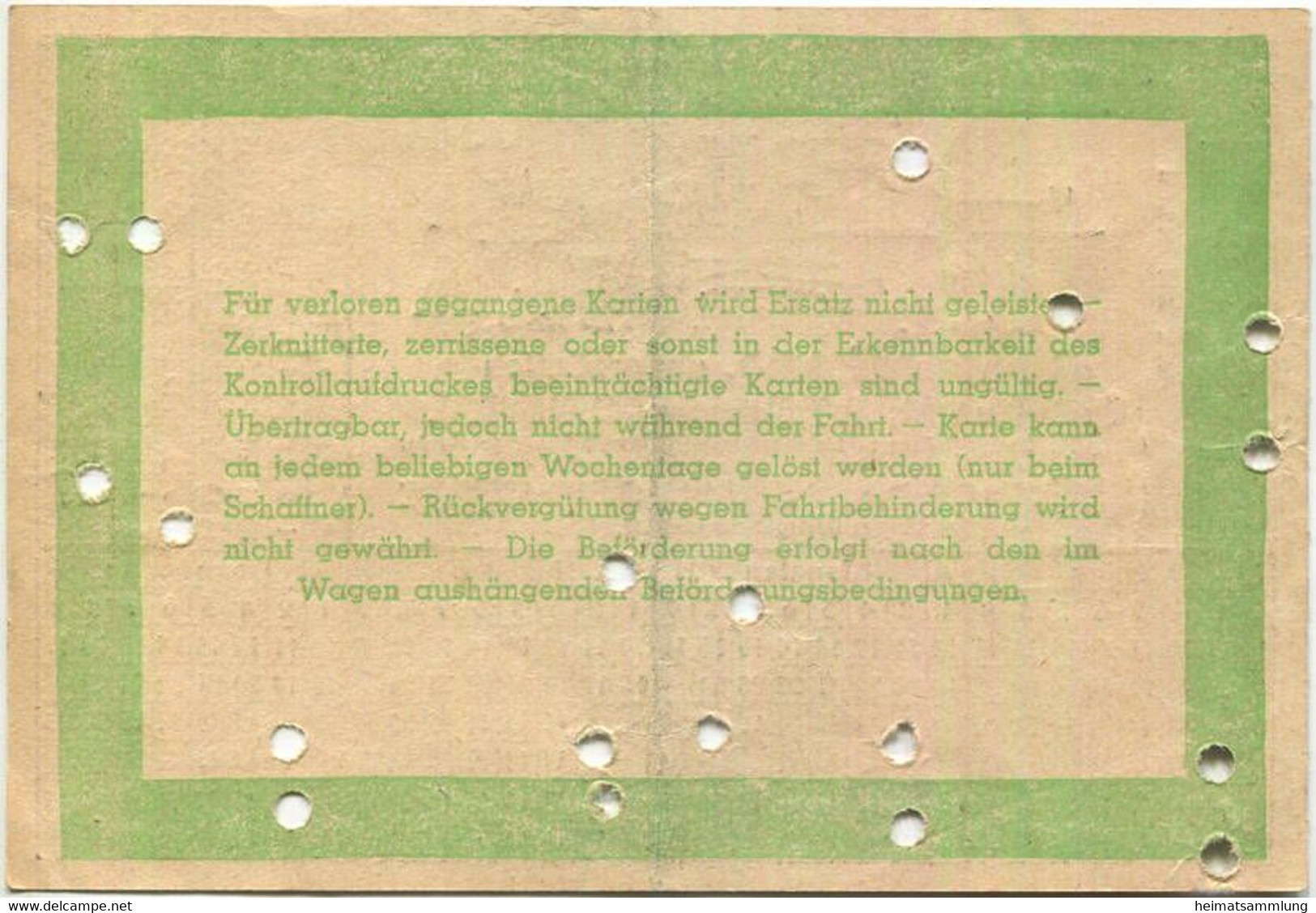 Deutschland - Stadtwerke Potsdam - Abt. Strassenbahn - Wochenkarte - Preis Für 1 Bis 2 Teilstrecken 0.90 RM 1938 - Fahrk - Europa