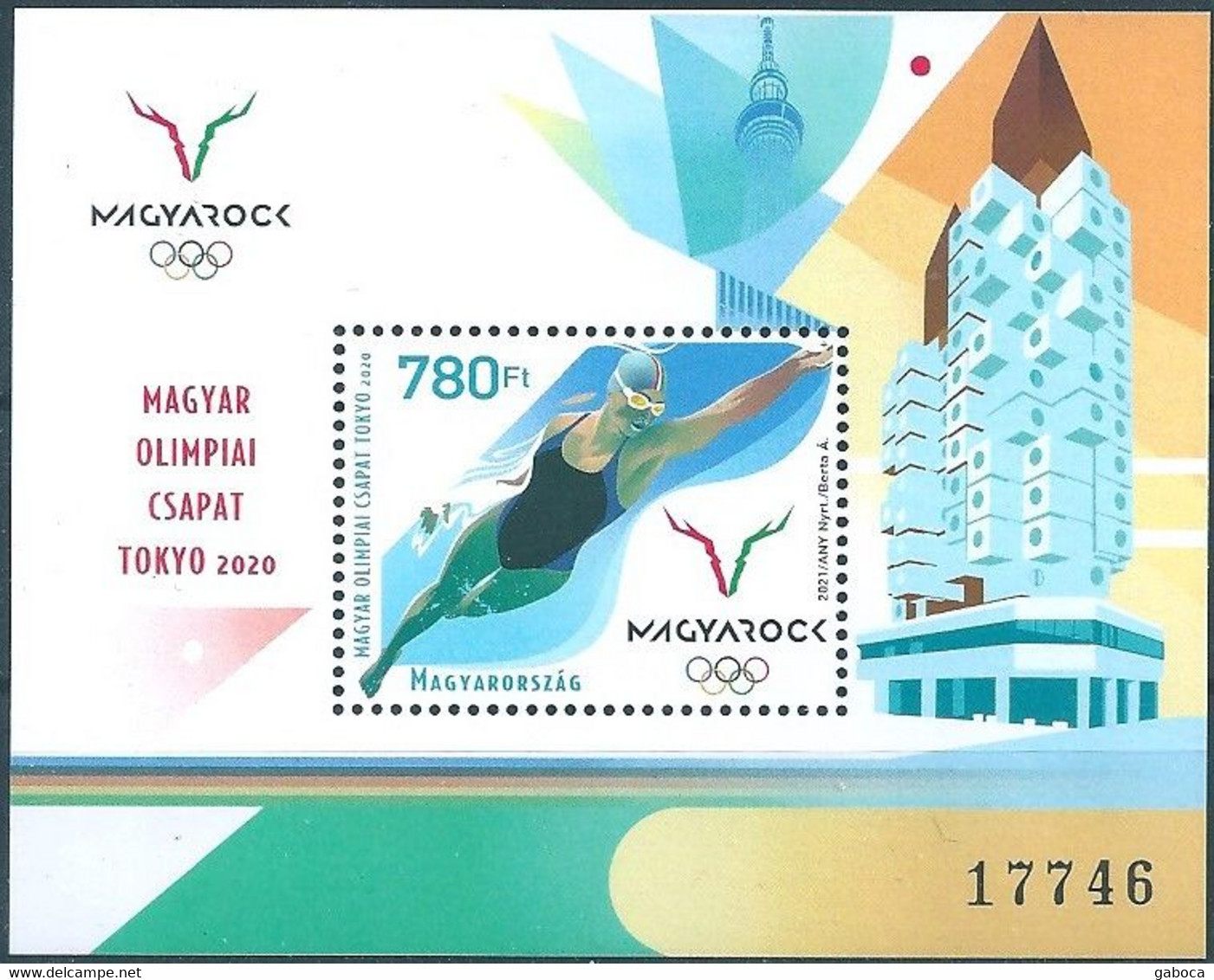 C2300 Hungary Olympics Sport Architecture S/S MNH - Zomer 2020: Tokio