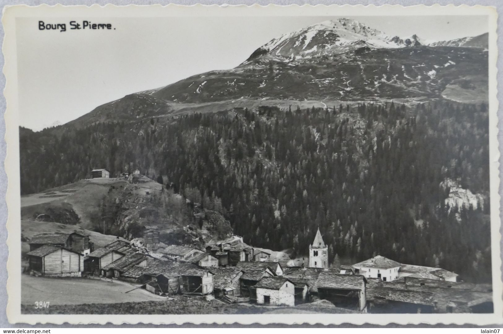 Carte Postale : Suisse : Valais : BOURG SAINT-PIERRE, édition Perrochet, Lausanne - Bourg-Saint-Pierre 