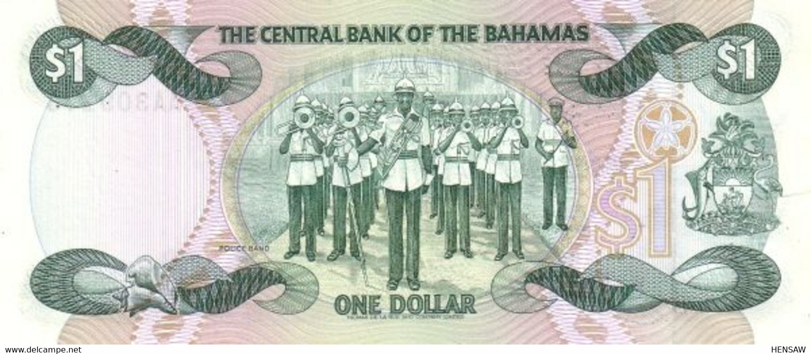 BAHAMAS 1  DOLLAR P 43 1984 UNC SC NUEVO - Bahamas