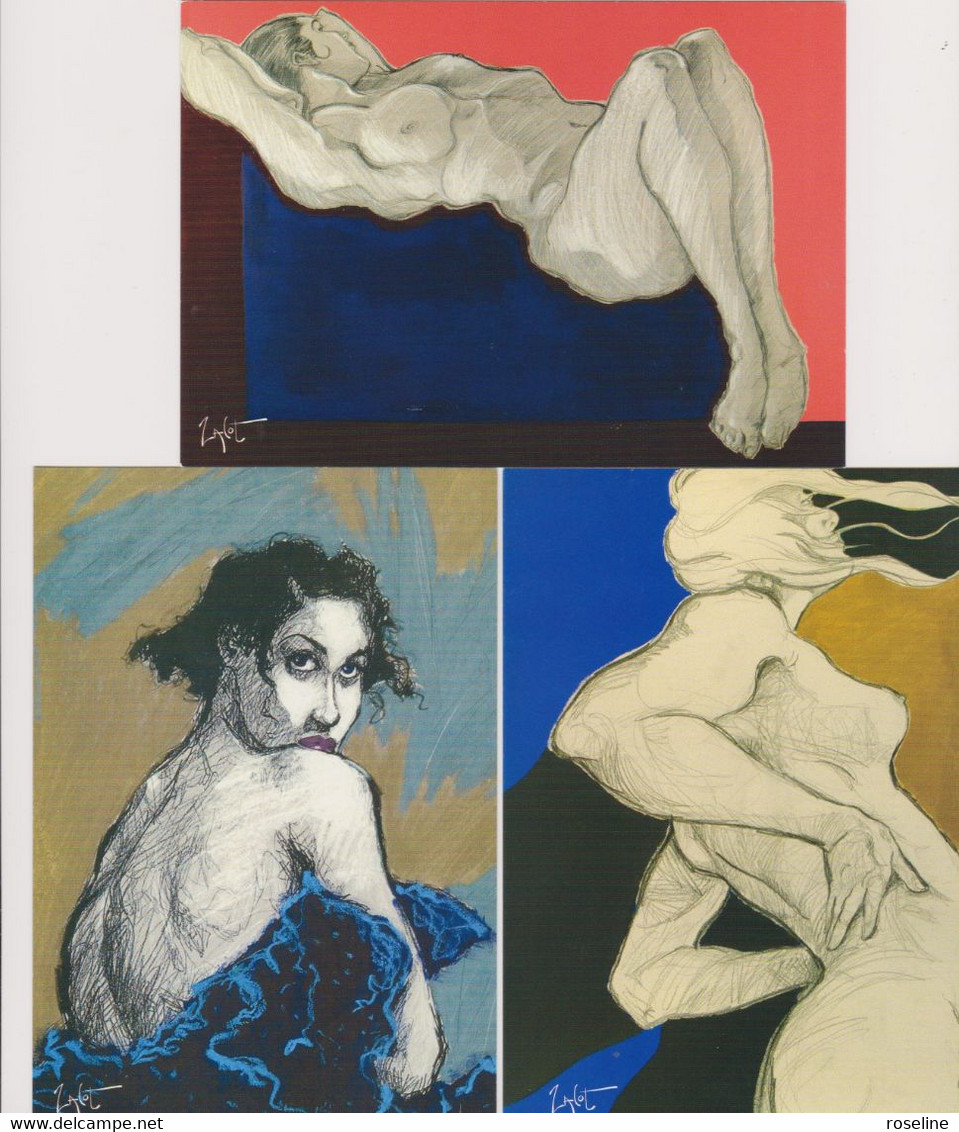 Illustration ZACOT - Série De 8 Cp Femme Nue - CPM 10,5x15 TBE 2004 Neuves - Zacot, Fernand