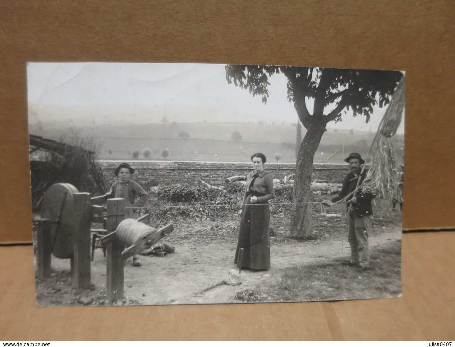 GROUPE DE CORDIERS Carte Photo Gros Plan Non Localisée - Artisanat