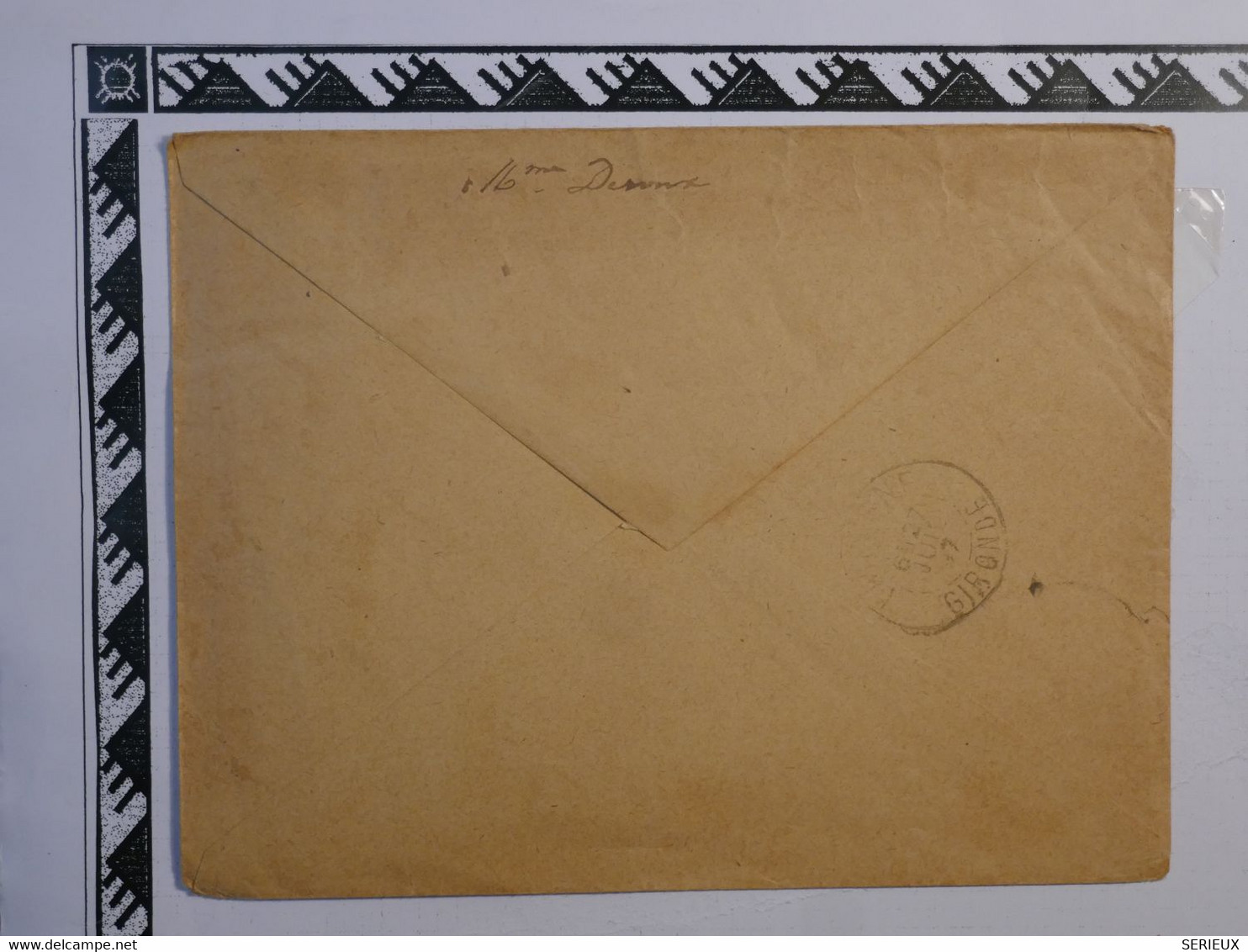 BK5 LA REUNION  BELLE  LETTRE RR 1897  SAINT DENIS  AU CHATEAU DE CASSE GIRONDE FRANCE +C. OCTOGONAL +AFFR PLAISANT ++++ - Cartas & Documentos