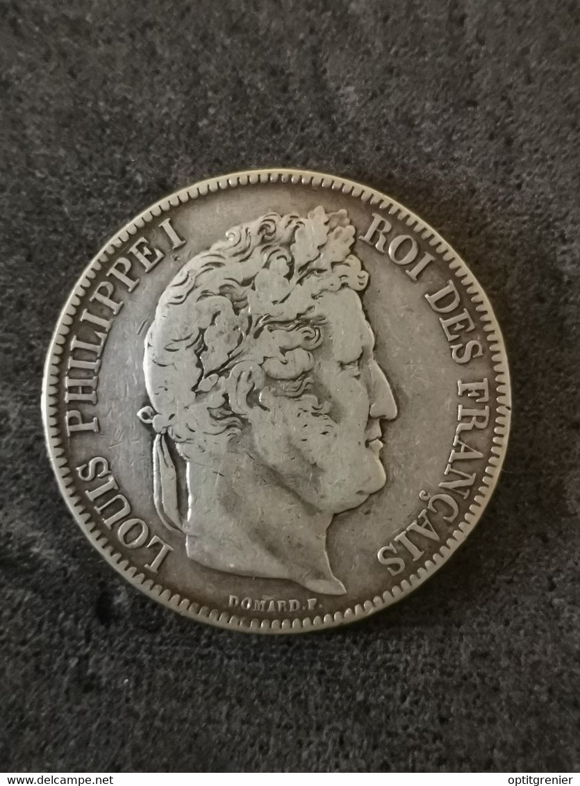 5 FRANCS ARGENT LOUIS PHILIPPE I 1843 K BORDEAUX DOMARD 2è RETOUCHE 812 342 EX. FRANCE / SILVER - 5 Francs