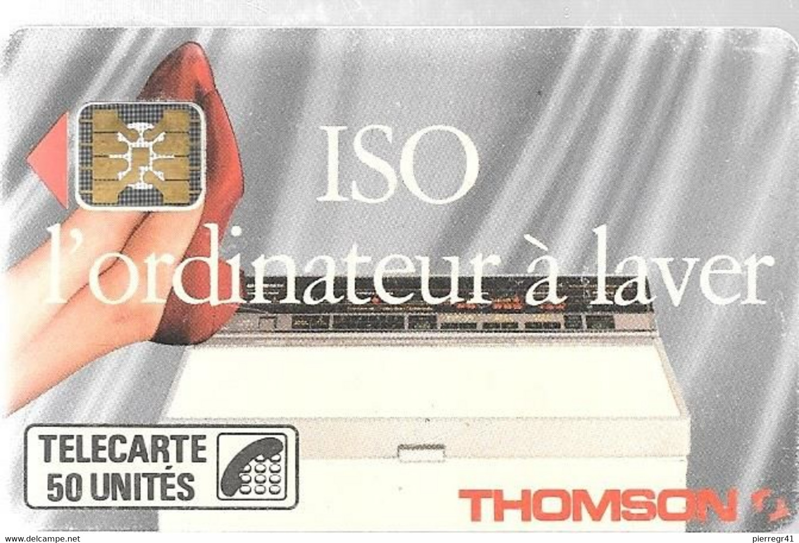 CARTE-PUBLIC-01/1989-F-46C-SC4on-640.E-50U-ISO THOMPSON-OFFSET-CARTON-6-Impacts 104512- Couronne Evidée-UTILISEE-TB E - 1989