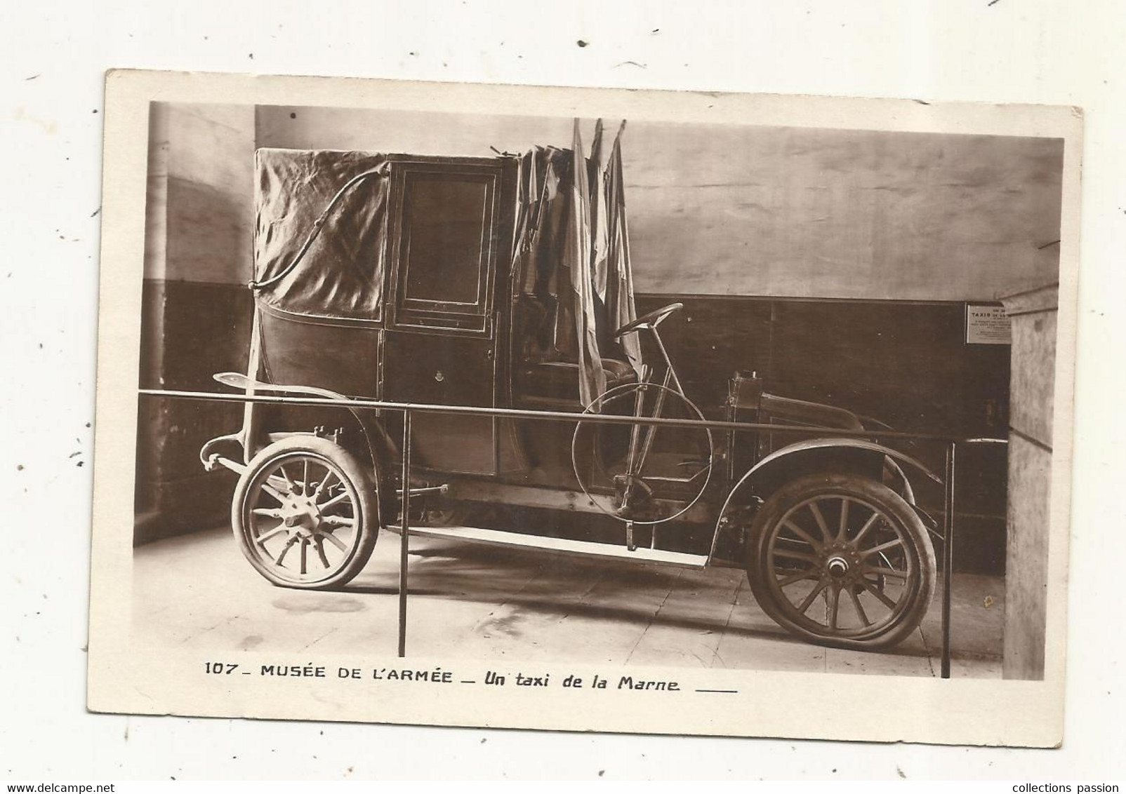 Cp, Militaria , Musée De L'ARMEE, Automobile , Un Taxi De La MARNE,  écrite - Taxis & Cabs