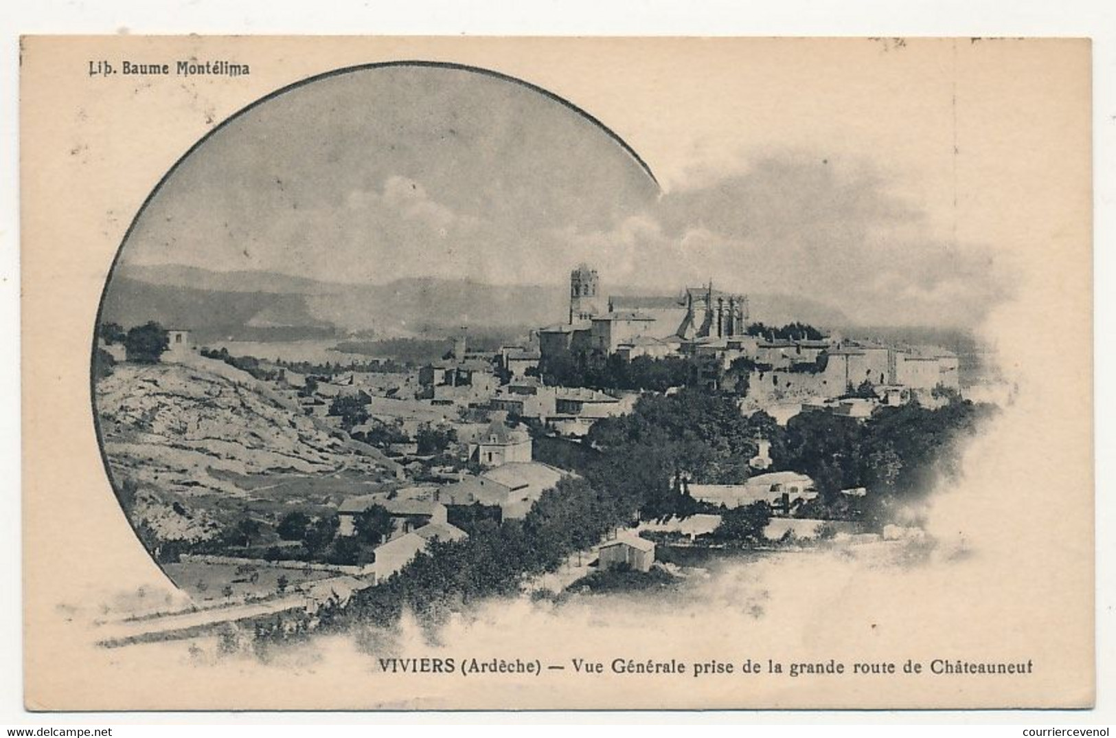 CPA - VIVIERS (Ardèche) - Vue Générale Prise De La Grande Route De Châteauneuf - Viviers