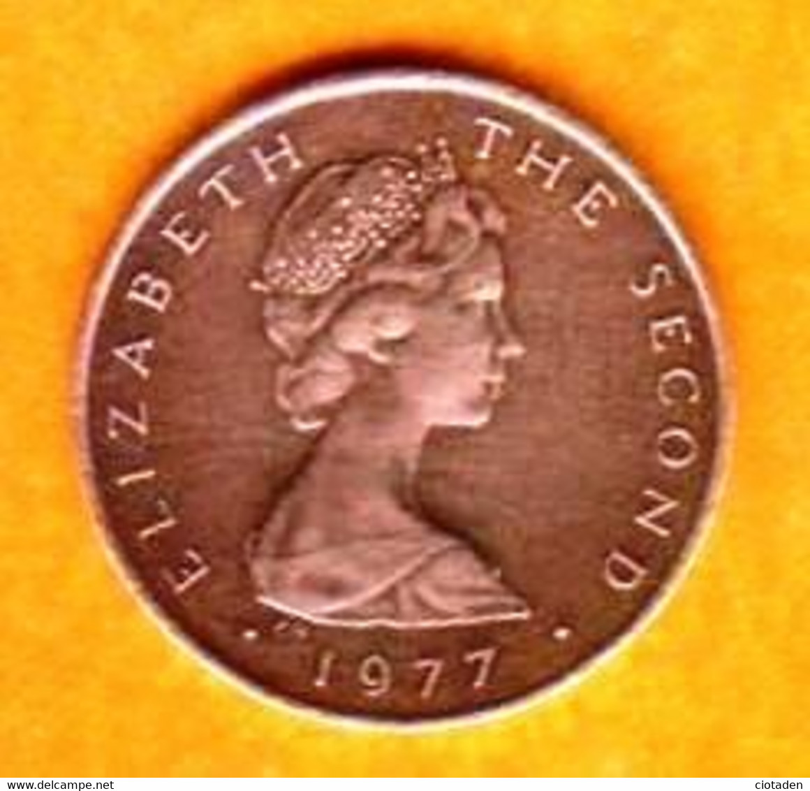 GB - Demi PENNY Elisabeth II - 1977 - Ile De Man - 1/2 Penny & 1/2 New Penny