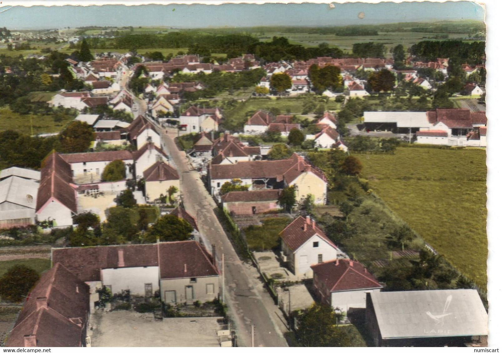 Héry Belle Vue Aérienne Rue De La Croix-Brosset - Hery