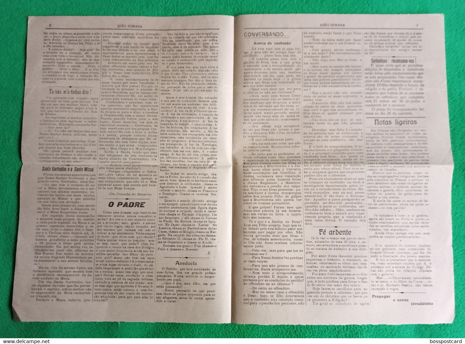 Ovar - Jornal "João Semana" Nº 207 De 17 De Fevereiro De 1918 - Imprensa. Aveiro. Portugal. - Informations Générales
