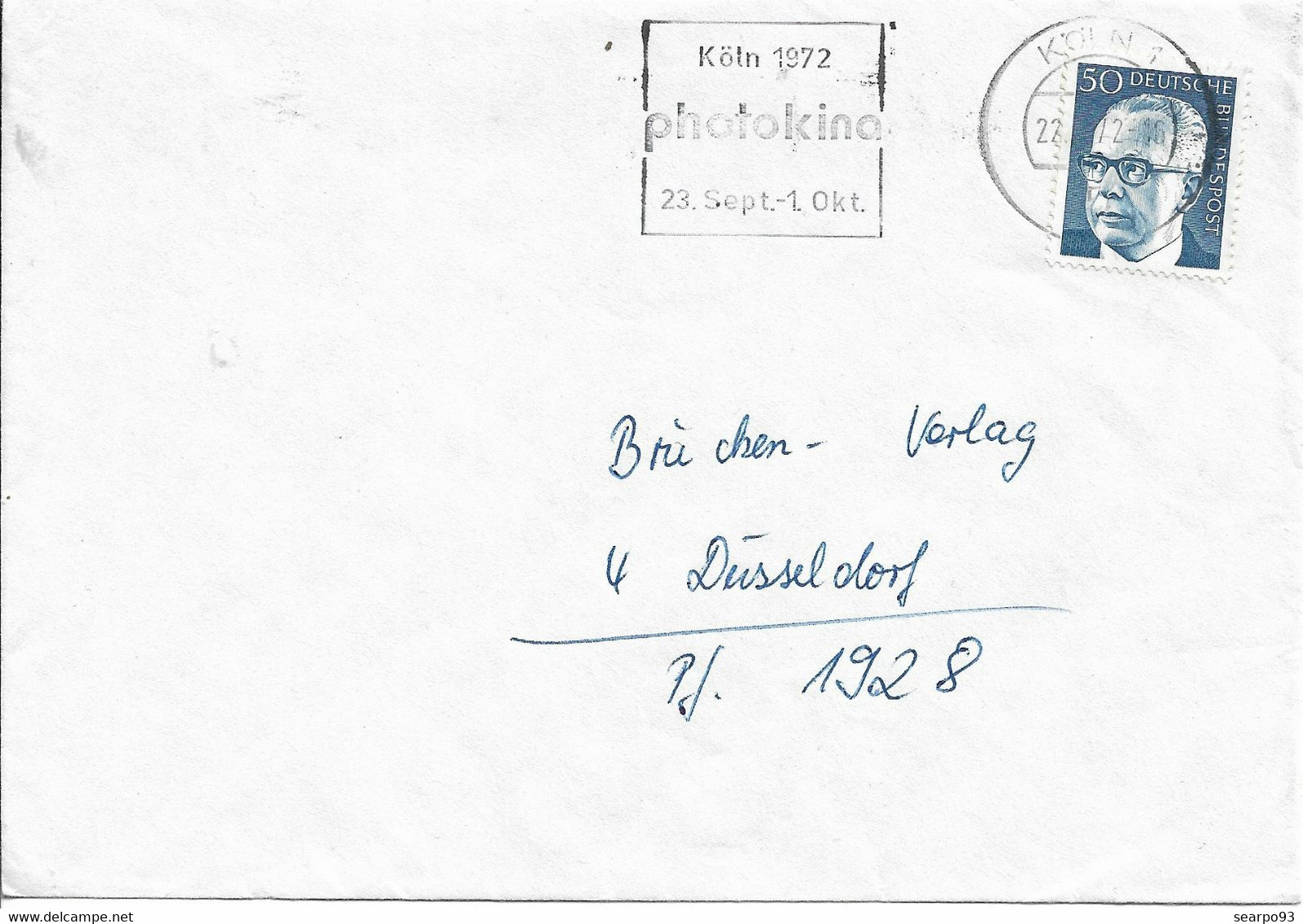 GERMANY. POSTMARK. KOLN. 1972 - Maschinenstempel (EMA)