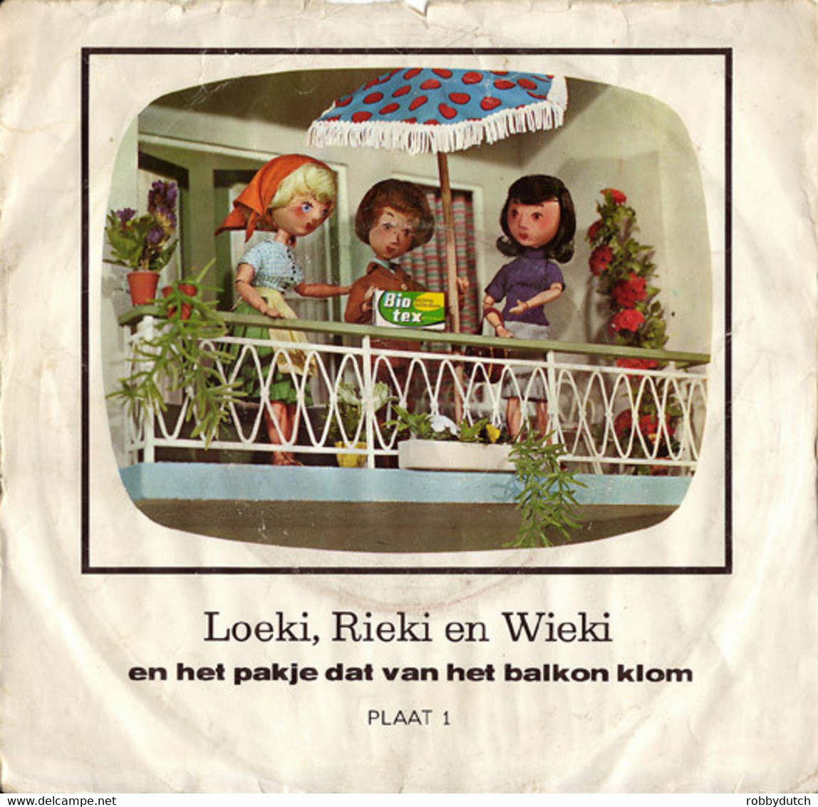 * 7" EP *  LOEKI, RIEKI, WIEKI EN HET ZWEMMENDE PAKJE - Company Promo BIO-TEX 1968 - Kinderen
