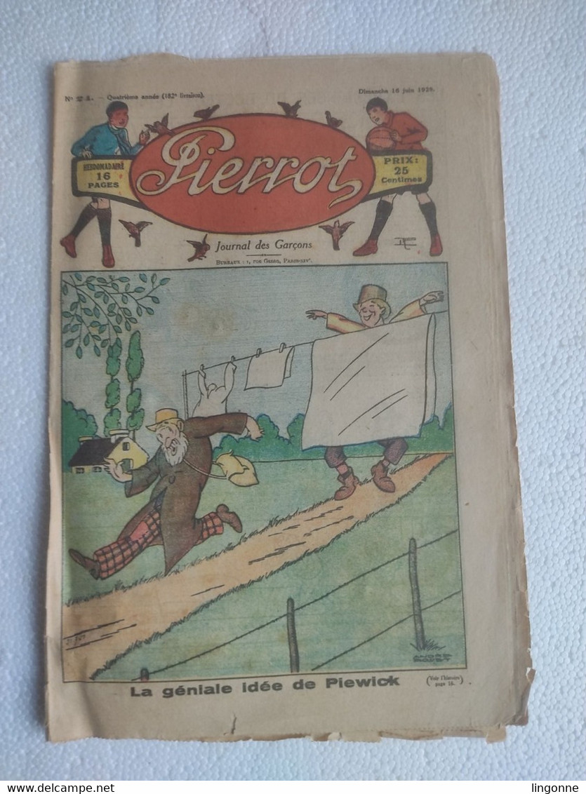 MAGAZINE "PIERROT"  1929 Numéro 24 - Pierrot