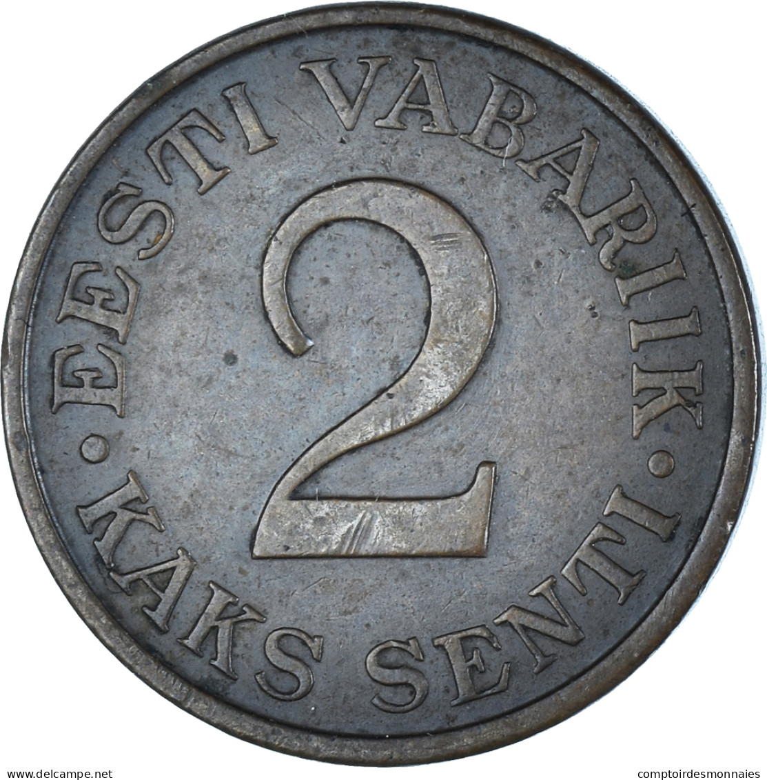 Monnaie, Estonie, 2 Senti, 1934, TTB, Bronze, KM:15 - Estonia