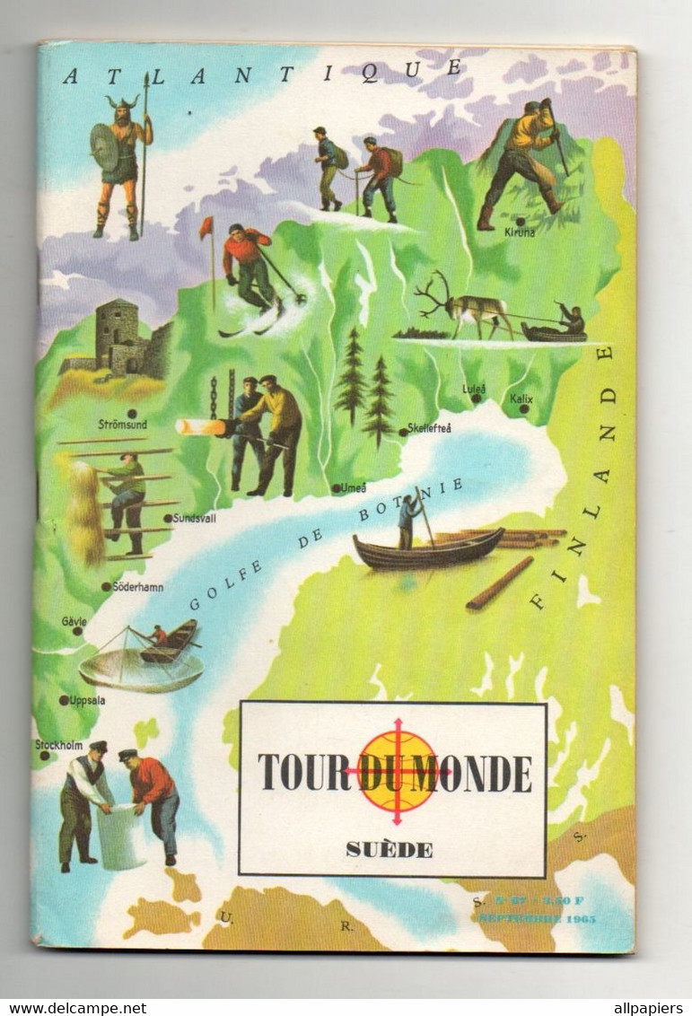 Tour Du Monde N°67 Suède - 64 Pages Complet Avec Les Images Collées et Photographies De Septembre 1963 - La Semaine De Suzette