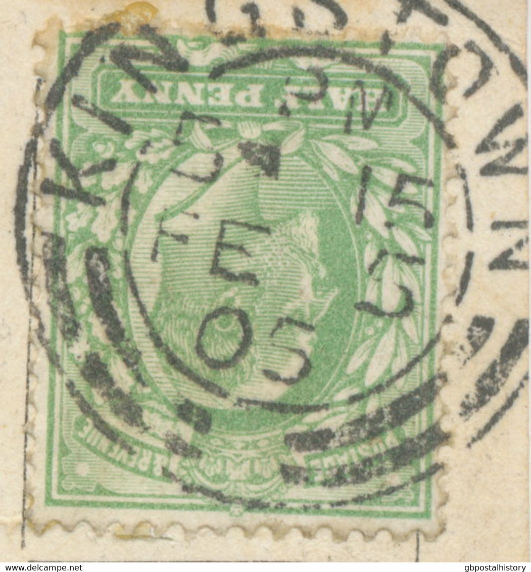 GB „KINGSTOWN“ (since 1921: DÚN LAOGHAIRE) Double Ring (26 Mm) IRISH Type (blank Space Between The Arrows) On Very Fine - Briefe U. Dokumente