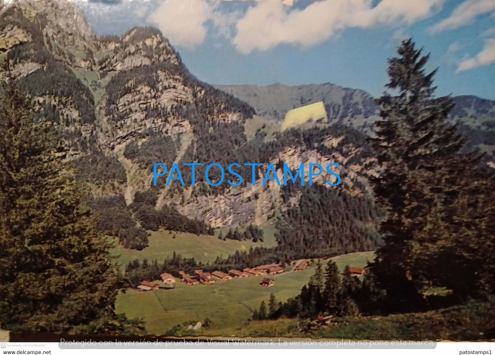 198595 SWITZERLAND KINDERDORF MELCHTAL VIEW PARTIAL POSTAL POSTCARD - Dorf