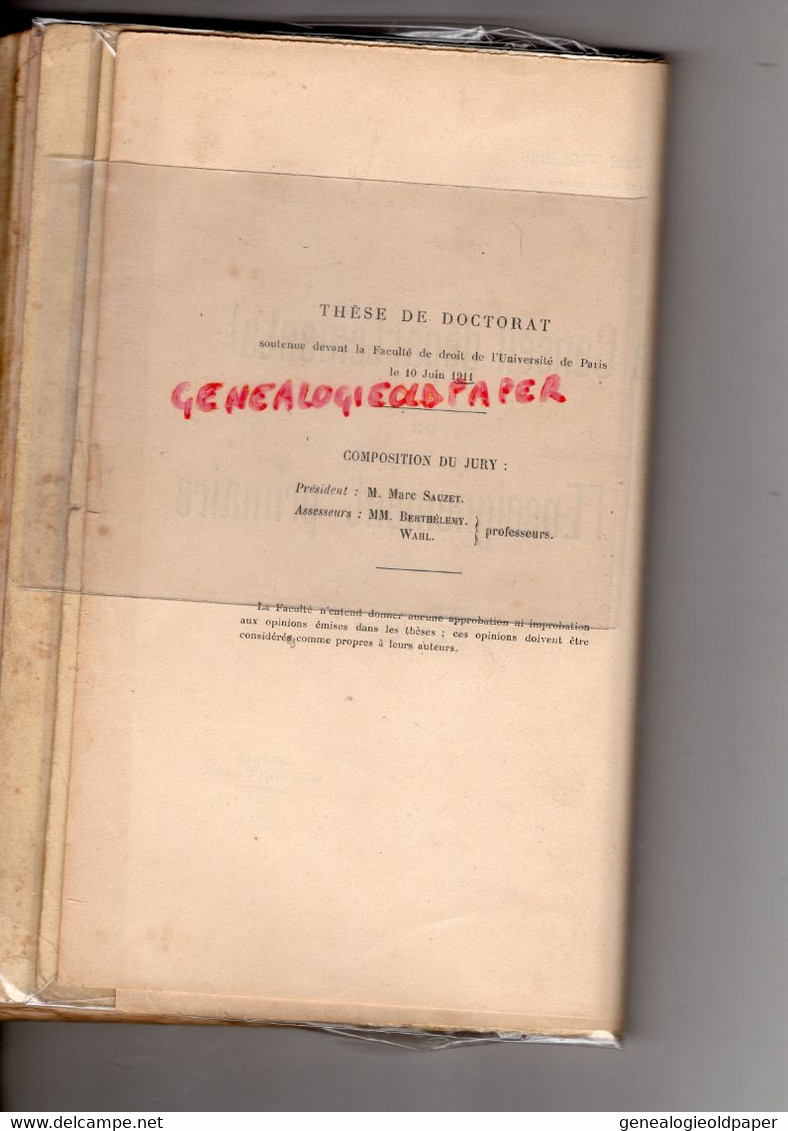 87-LIMOGES- THESE DOCTORAT PAUL VIGNERAS-ECOLE NORMALE INSTITITEURS-LE CONSEIL DEPARTEMENTAL ENSEIGNEMENT PRIMAIRE-1911 - Limousin