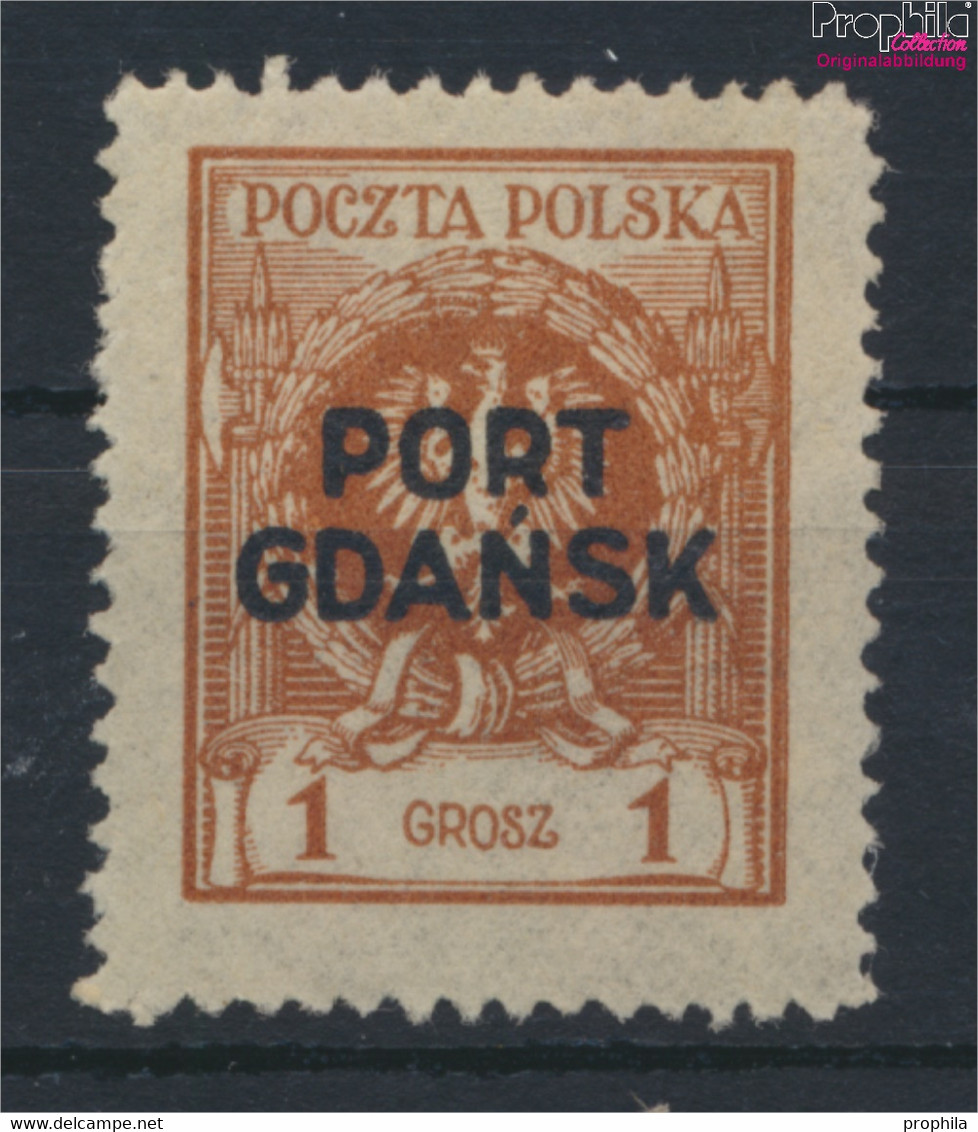 Polnische Post Danzig 1a Postfrisch 1925 Aufdruckausgabe (9898470 - Port Gdansk