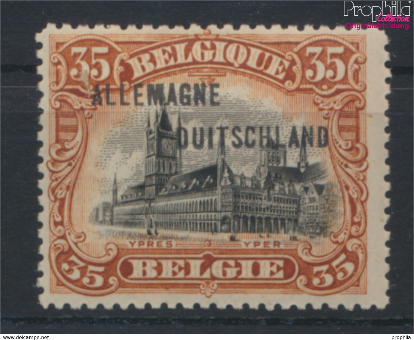 Belgische Post Rheinland 8A Mit Falz 1919 Albert I. (9917230 - Occupation Allemande