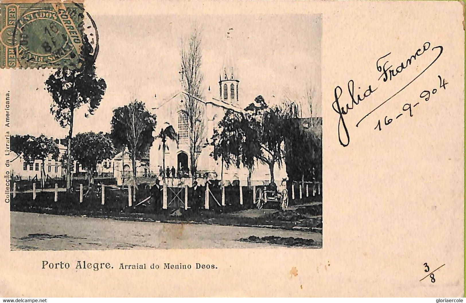 Ac1542 - BRAZIL - VINTAGE POSTCARD  - Porto Alegre - 1904 - Porto Alegre