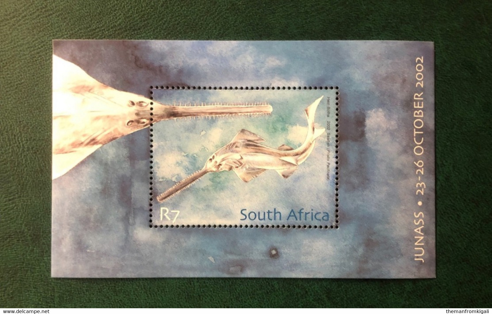 South Africa 2002 - JUNASS National Stamp Show - Sawfish - Nuovi