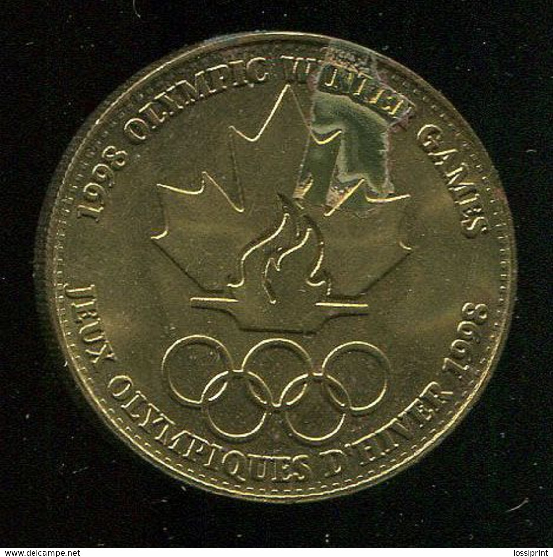 Canada Souvenir Medal Ice Hockey Player Patric Roy, 1998 Olympic Winter Games - Habillement, Souvenirs & Autres