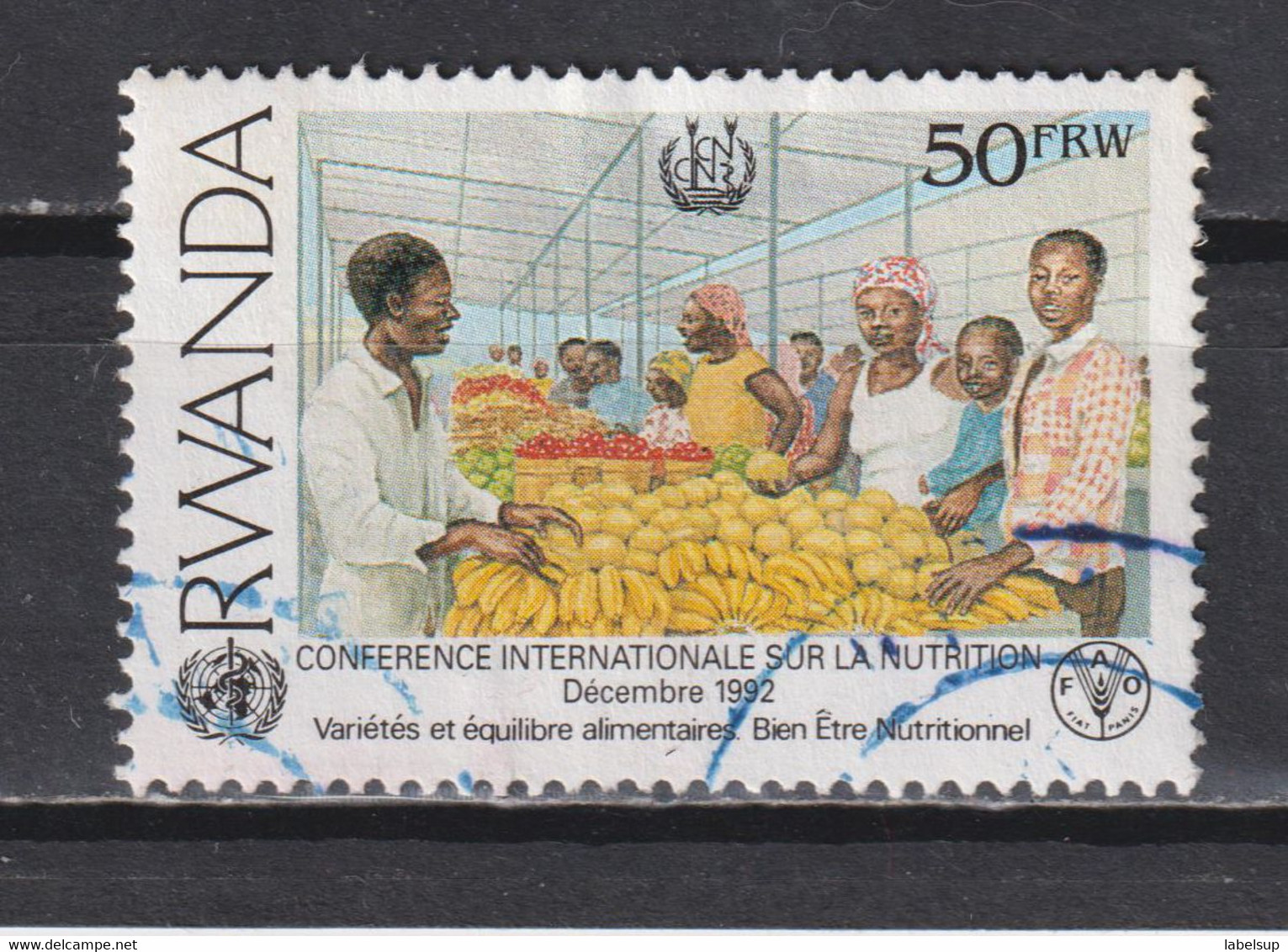 Timbre Oblitéré Du Rwanda De 1962 N°1316b - Gebruikt