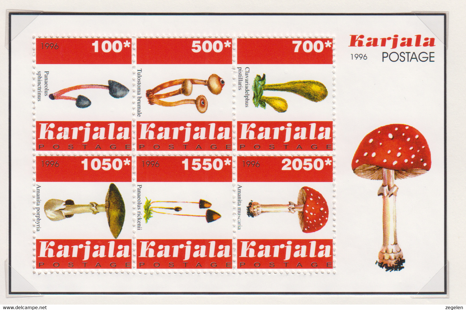 Karelië   Pseudo-uitgaven Thema Paddestoelen  2 Scans - Other & Unclassified