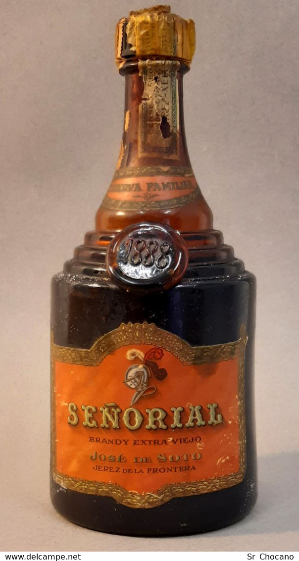 BOTELLA ANTIGUA BRANDY SEÑORIAL.1888.JOSÉ DE SOTO JEREZ - Other & Unclassified