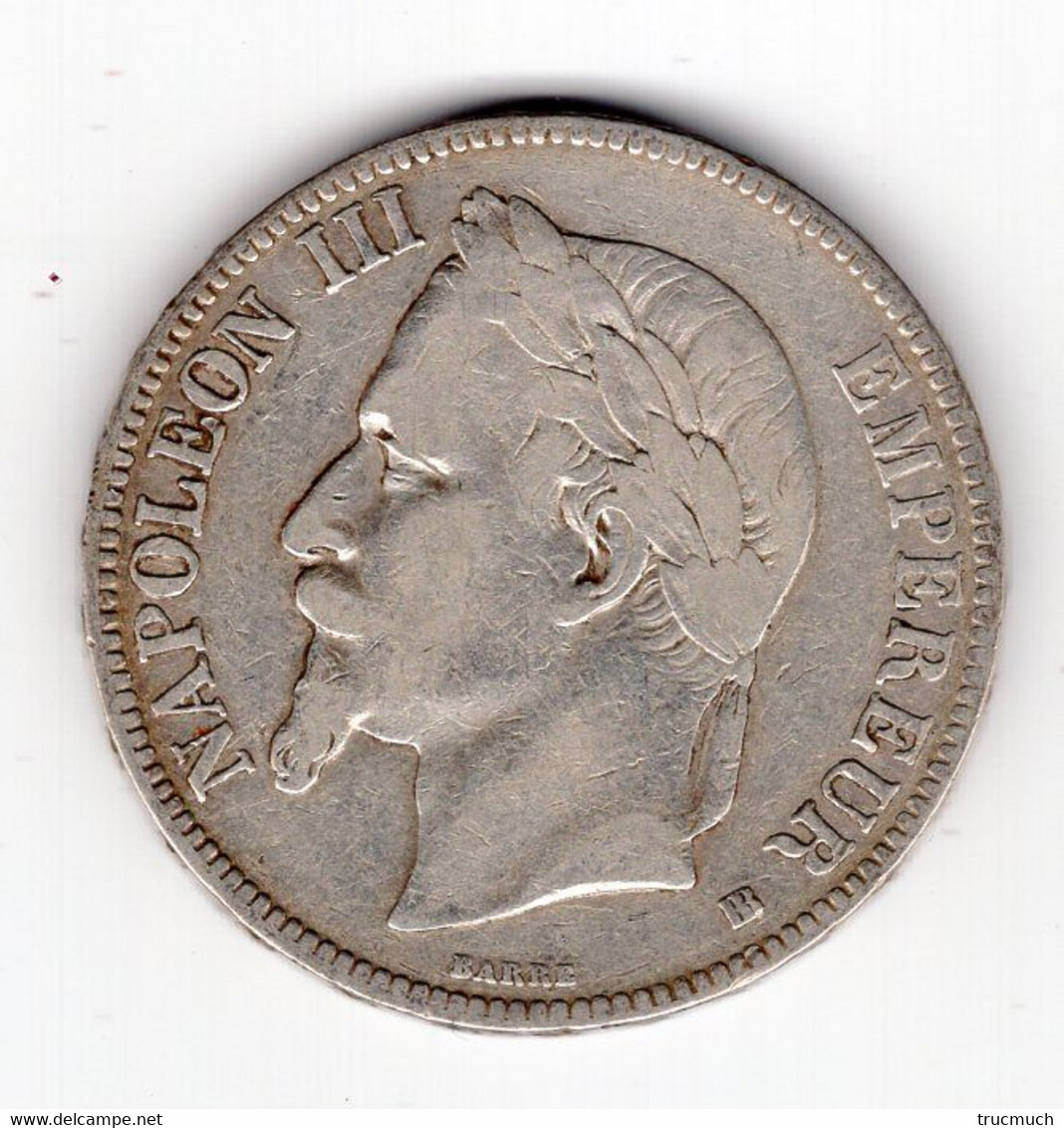 90 - FRANCE - Second Empire - Napoléon III Tête Laurée - 5 Francs 1868 BB - 5 Francs