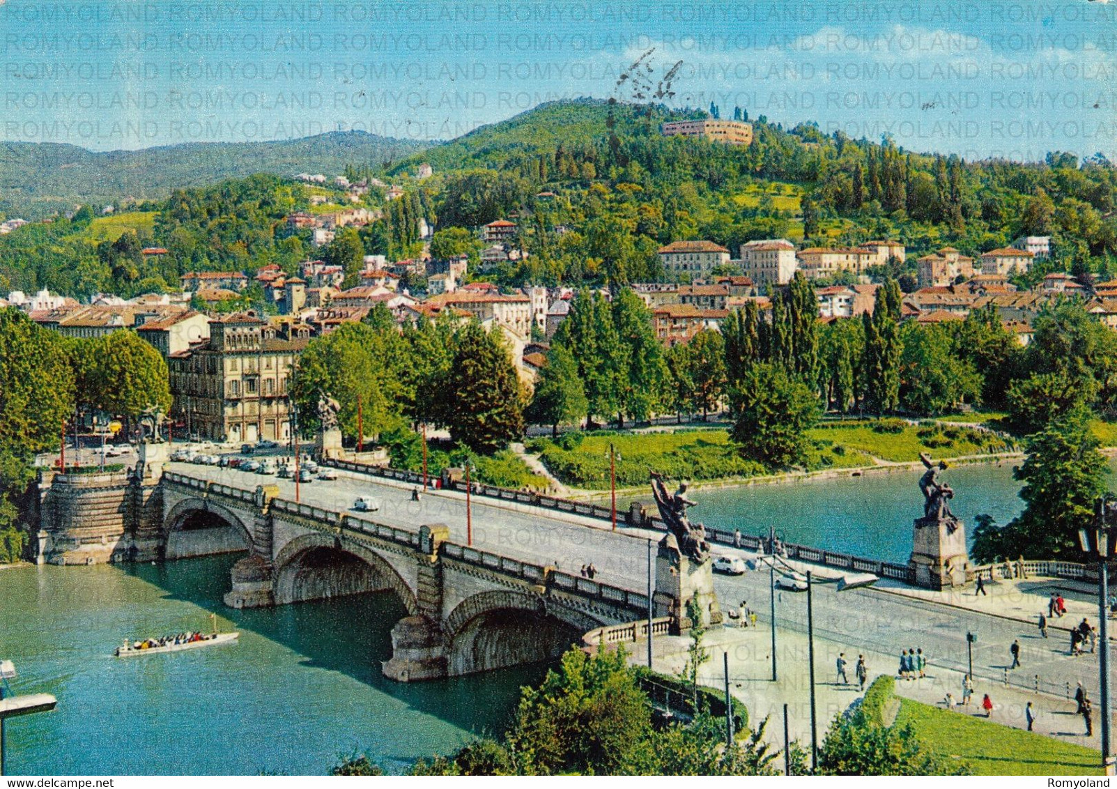 CARTOLINA  TORINO,PIEMONTE,PONTE UMBERTO I-STORIA,CULTURA,MEMORIA,RELIGIONE,IMPERO ROMANO,BELLA ITALIA,VIAGGIATA 1971 - Bridges