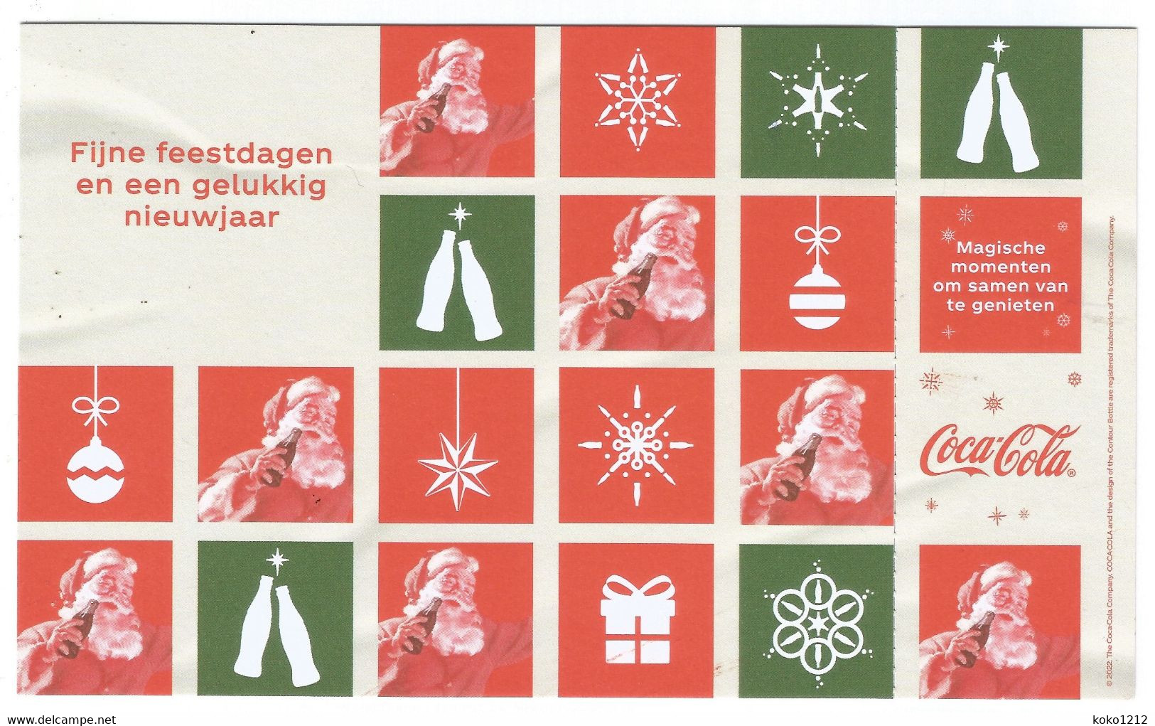 RARE CocaCola Belgium Postcard (2/2) With Private Stamp CocaCola NEUF - Cartes Postales