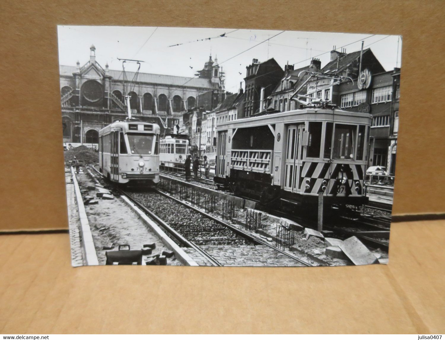 BRUXELLES ? Photographie Tramways Vers 1960 - Spoorwegen, Stations