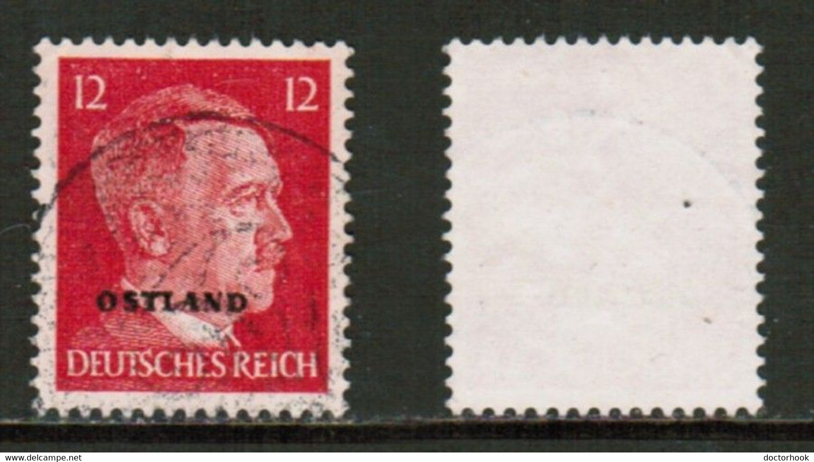 RUSSIA---German Occupation   Scott # N 16 USED (CONDITION AS PER SCAN) (Stamp Scan # 847-6) - 1941-43 Occupation: Germany