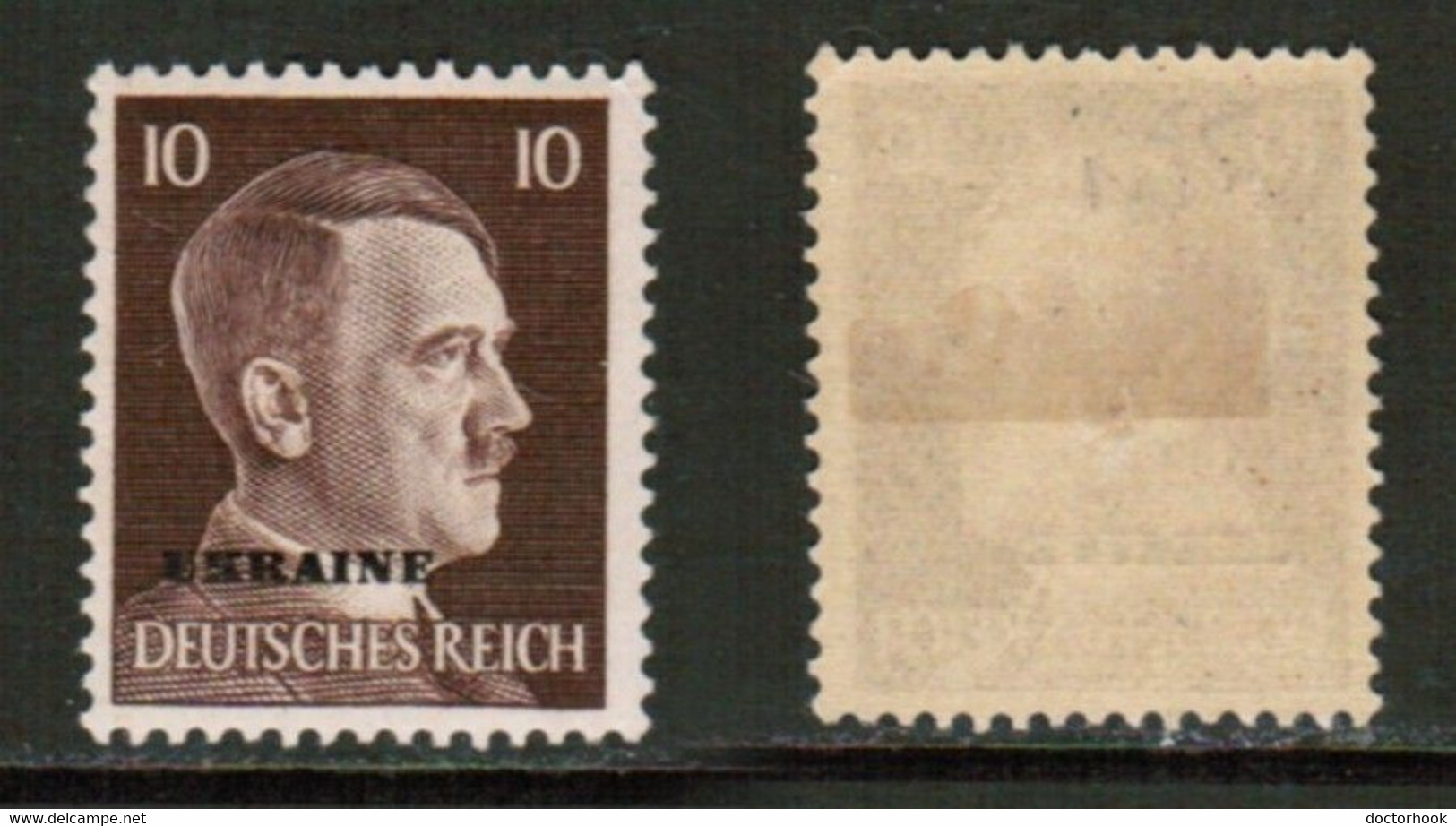 RUSSIA---German Occupation   Scott # N 37* MINT HINGED (CONDITION AS PER SCAN) (Stamp Scan # 847-11) - 1941-43 Occupation Allemande