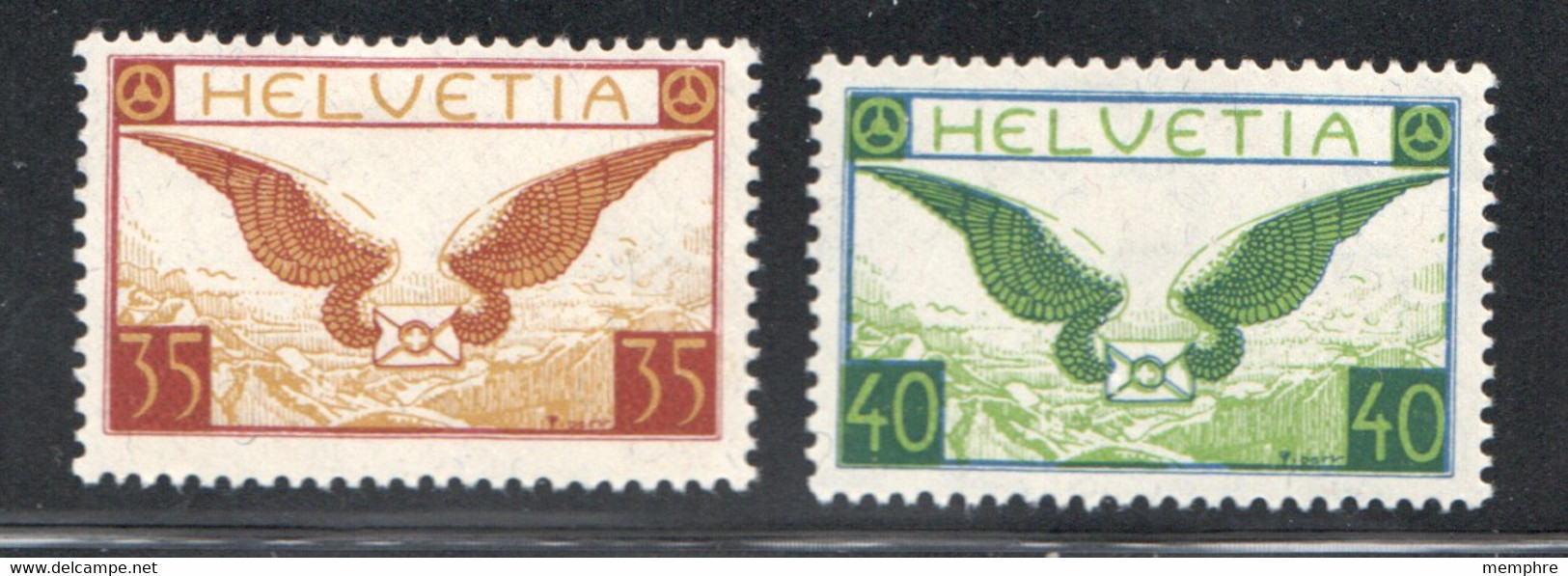 1929  Poste Aérienne 35 Et 40 Rp.  Zum F14-5  * - Nuevos