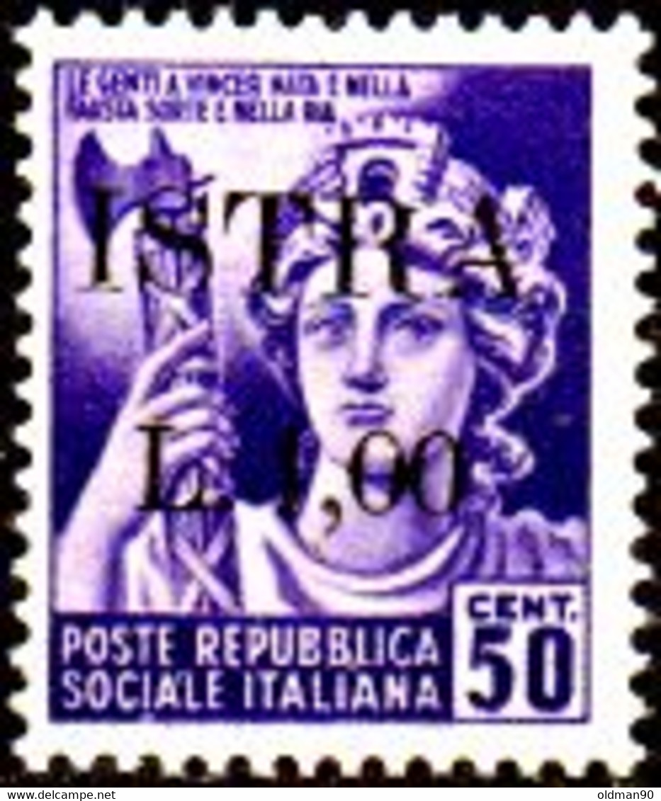 Italy -A865- Yugoslav Occupation - Istria 1945 (+) LH - Quality To Your Opinion. - Occ. Yougoslave: Istria