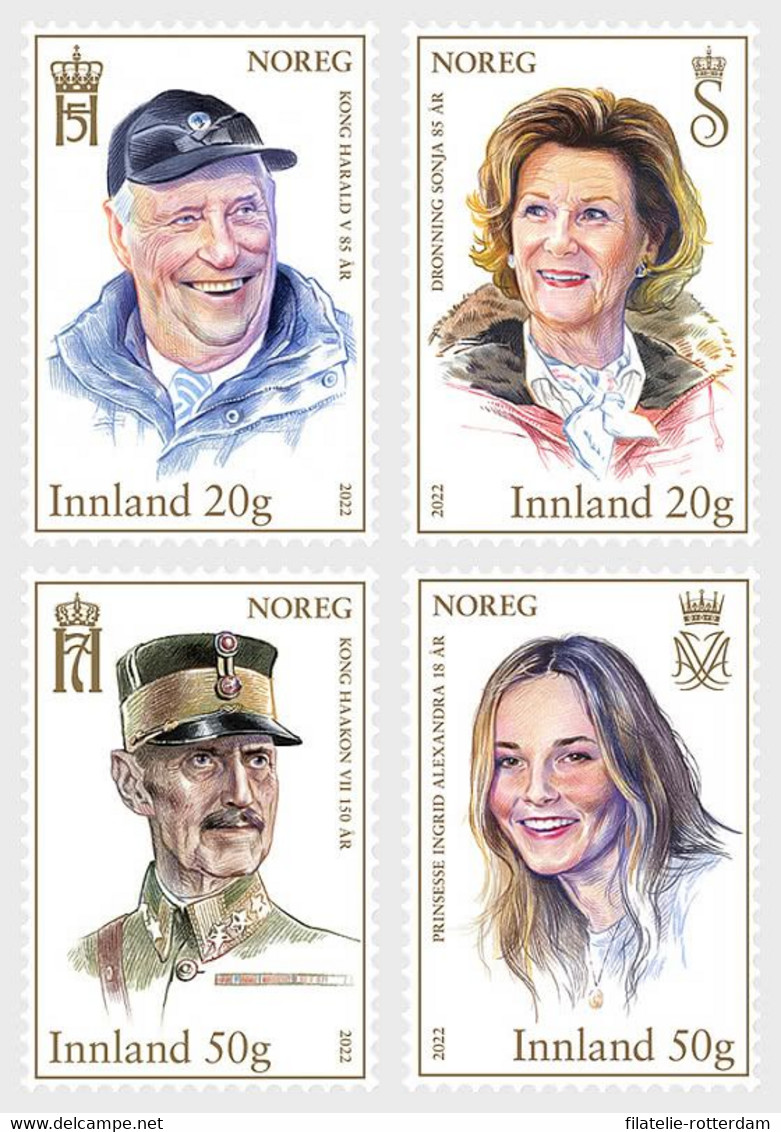 Noorwegen / Norway - Postfris / MNH - Complete Set Koninklijke Verjaardagen 2022 - Neufs