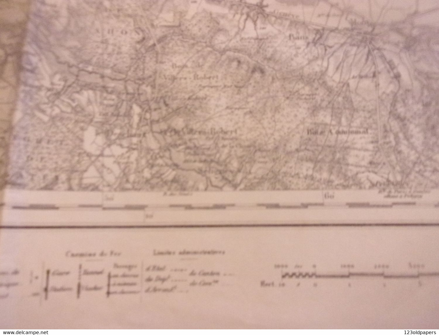 ♥️ BESANCON ENVIRON ARC ET SENAN  ..  PLAN  carte d'état major guerre  REGIMENT DE HUSSARD CACHET