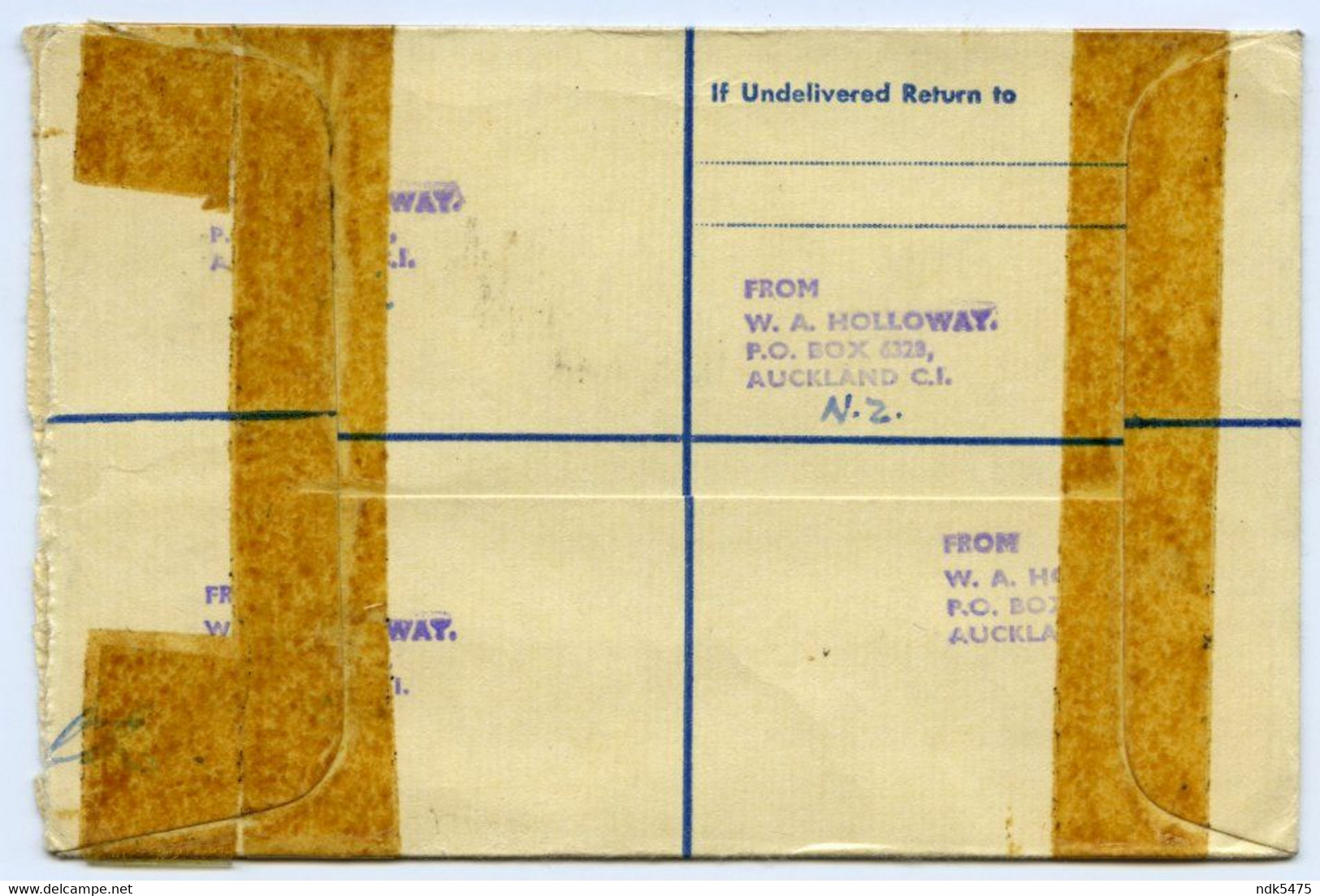 NEW ZEALAND : REGISTERED AIR MAIL - FARMERS TRADING CO., AUCKLAND, 1968 / ROBSON LOWE, BOURNEMOUTH, RICHMOND HILL - Lettres & Documents