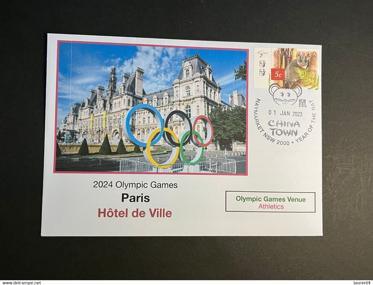 (2 N 28) 2024 France - Paris Olympic Games (31-12-2022) Location - Paris - Hotel De Ville (Athletics) - Summer 2024: Paris