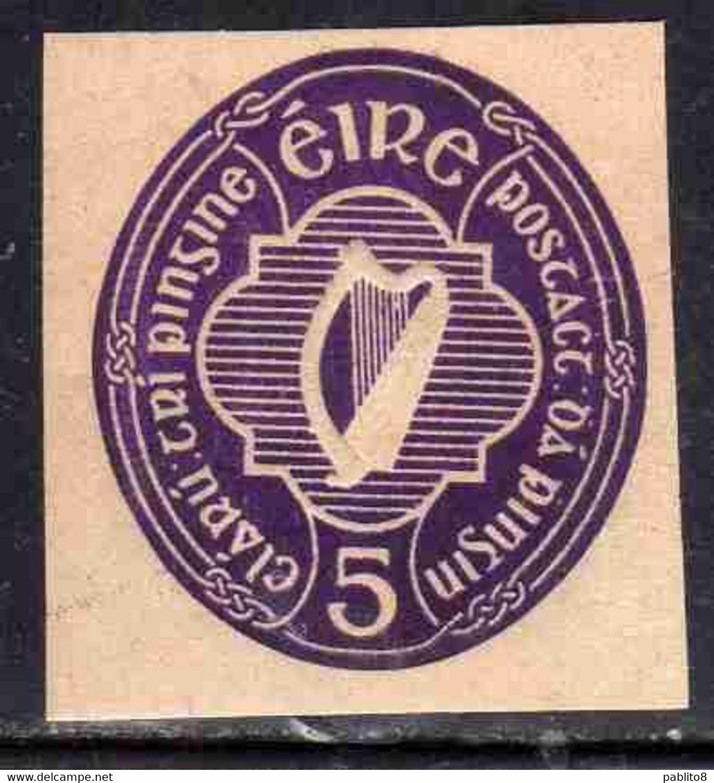 EIRE IRELAND IRLANDA 1942 POSTAL STATIONERY HARP 5p MNH - Ganzsachen