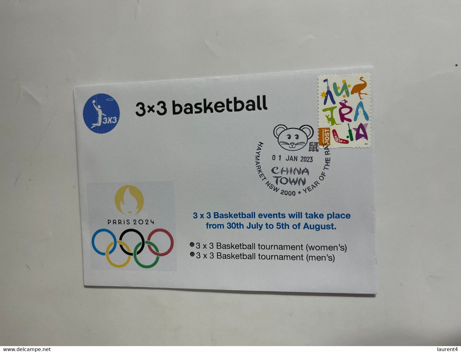 (2 N 34) 2024 France - Paris Olympic Games (1-1-2023) Sport / 3x3 Basketball - Eté 2024 : Paris