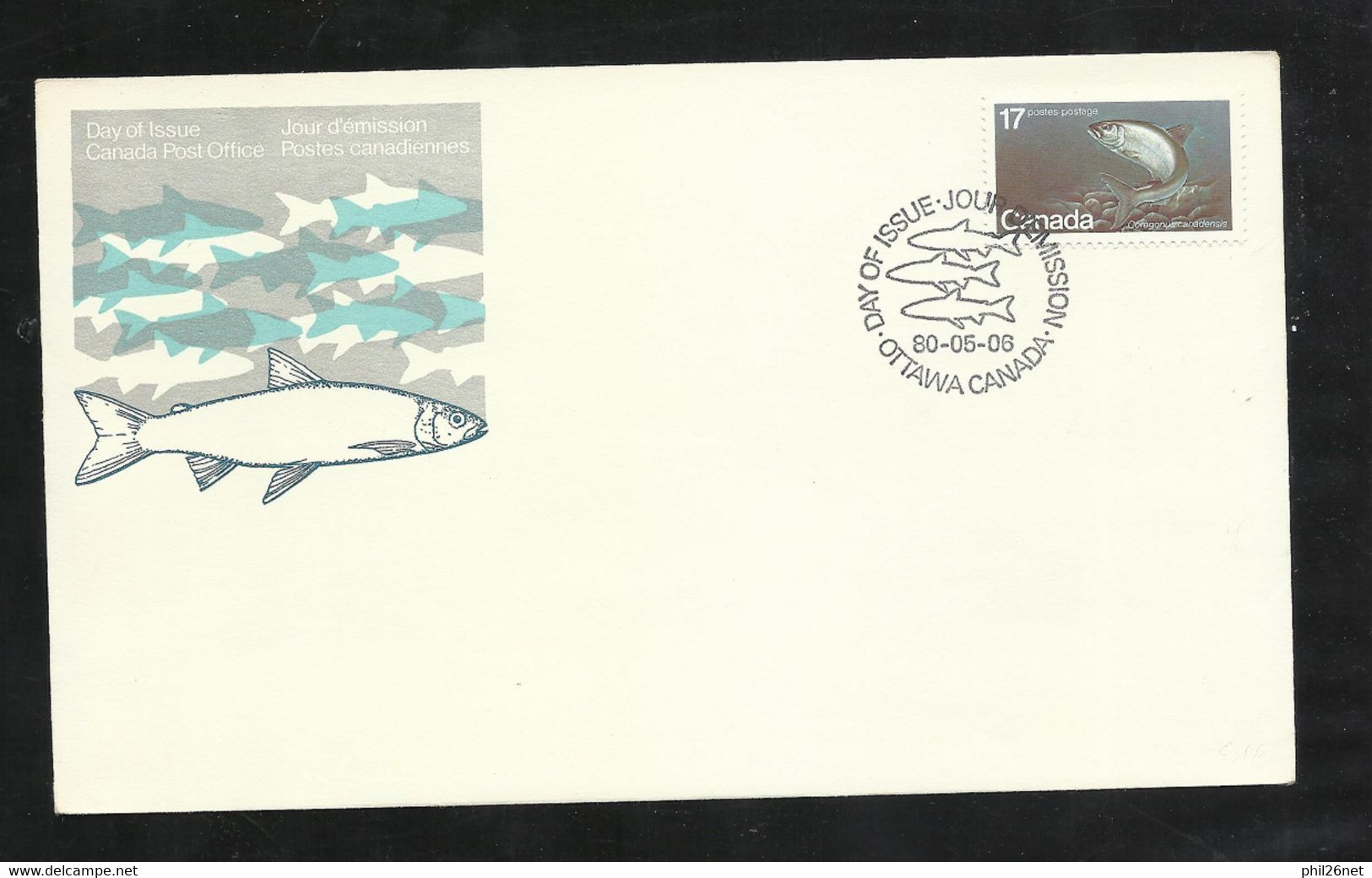 Canada Lettre Premier Jour FDC Ottawa Le 06/05/1980  N° 732 Poisson Corégone Atlantique  B/TB   Voir Scan Soldé !  ! - 1971-1980