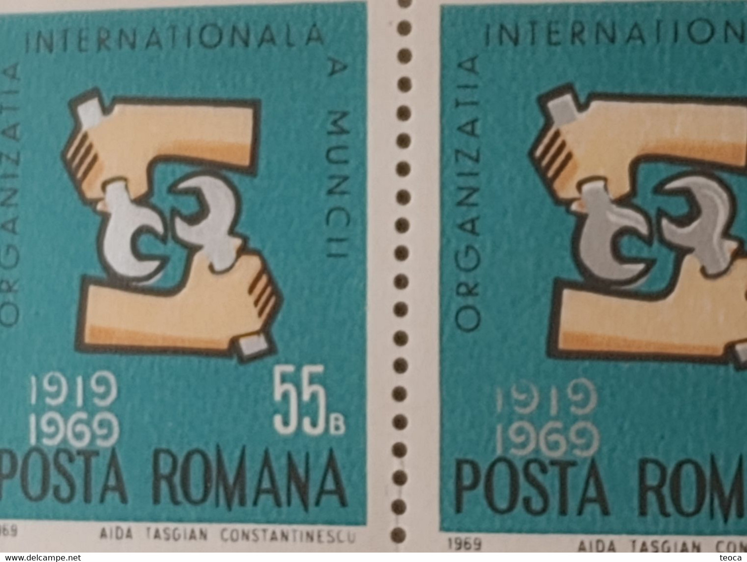 Stamps Romania 1968 # Mi 2763 Printed With Broken Numbers 1.9.  , Paar, Unused - Plaatfouten En Curiosa