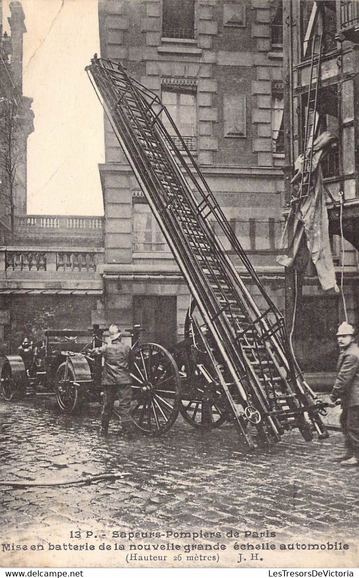 CPA Thèmes - Métiers - Sapeurs Pompiers De La Ville De Paris - J. H. - Oblitérée Paris 12 Novembre 1907 - Cachet Foire - Feuerwehr